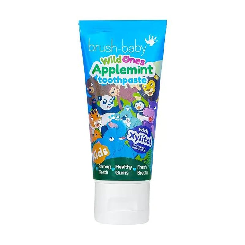 Дитяча зубна паста Brush-Baby WildOnes Applemint від 3 років, 50 мл